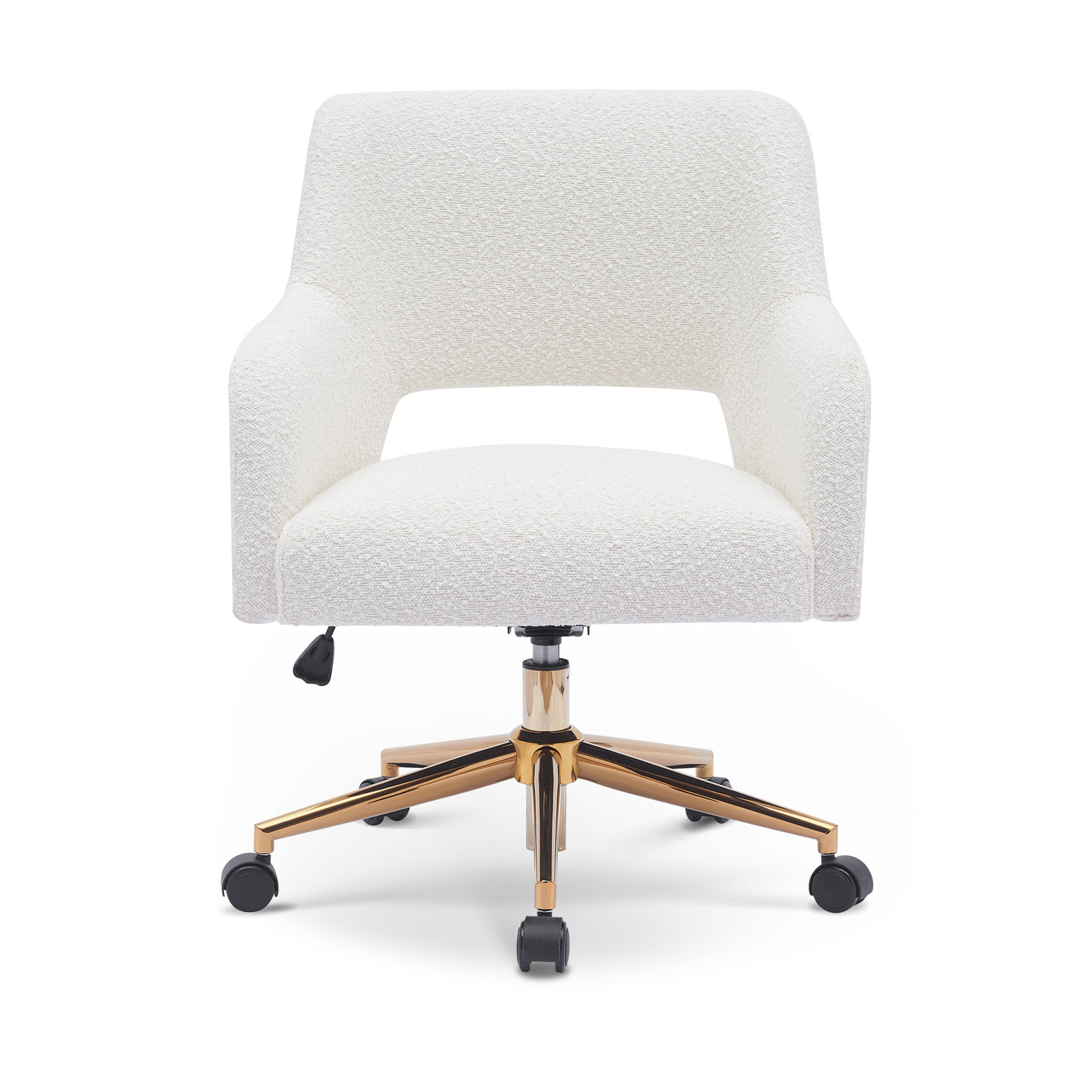 Swivel Office Chair, Cream
