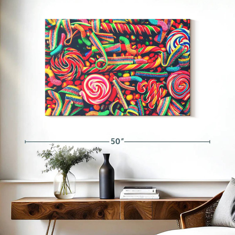 Yarlin Sugary Candies, 26" H x 39" W