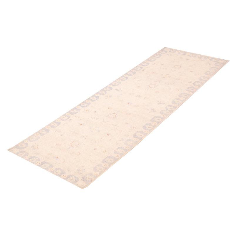Tapis crème Peshawar Oushak 3 pi 3 po x 9 pi 10 po