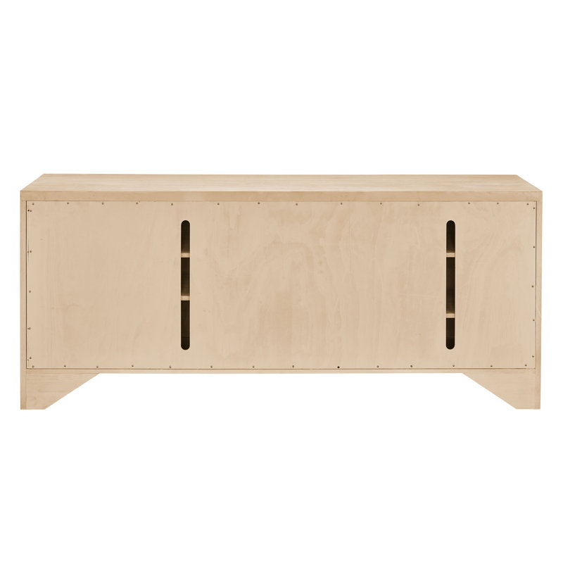 Bilbrook 76'' Media Console, Natural Oak