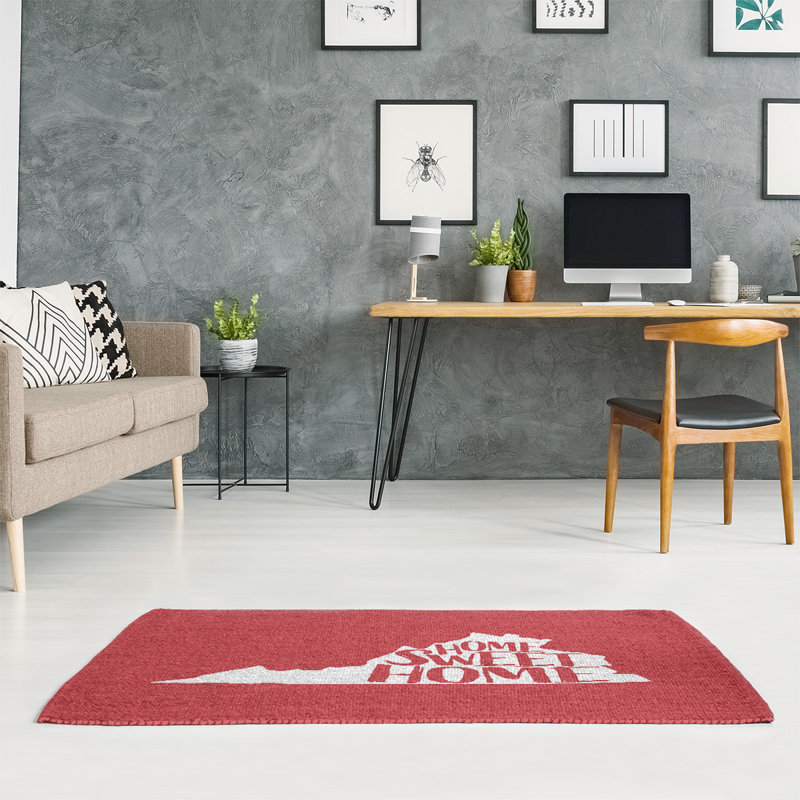 Tapis de zone rouge home Virginia, Rectangle 2 pi x 3 pi