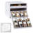 Spicestack Adjustable Spice Rack Organizer, Pull-Down 24-Bottle Seasonings And Spices Holder For Kitchen Cabinet And Pantry Organization With 104 Included Labels
