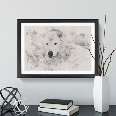 White Wolf - Picture Frame Graphic Art