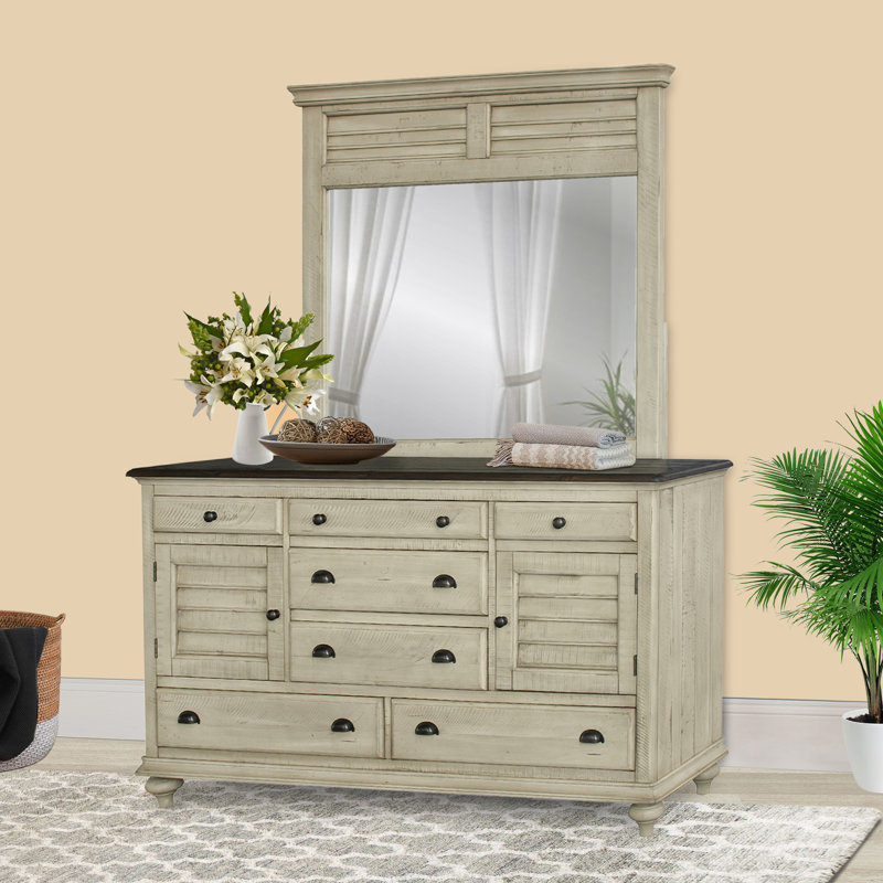 Wilfred Seven Drawer Dresser with Mirror