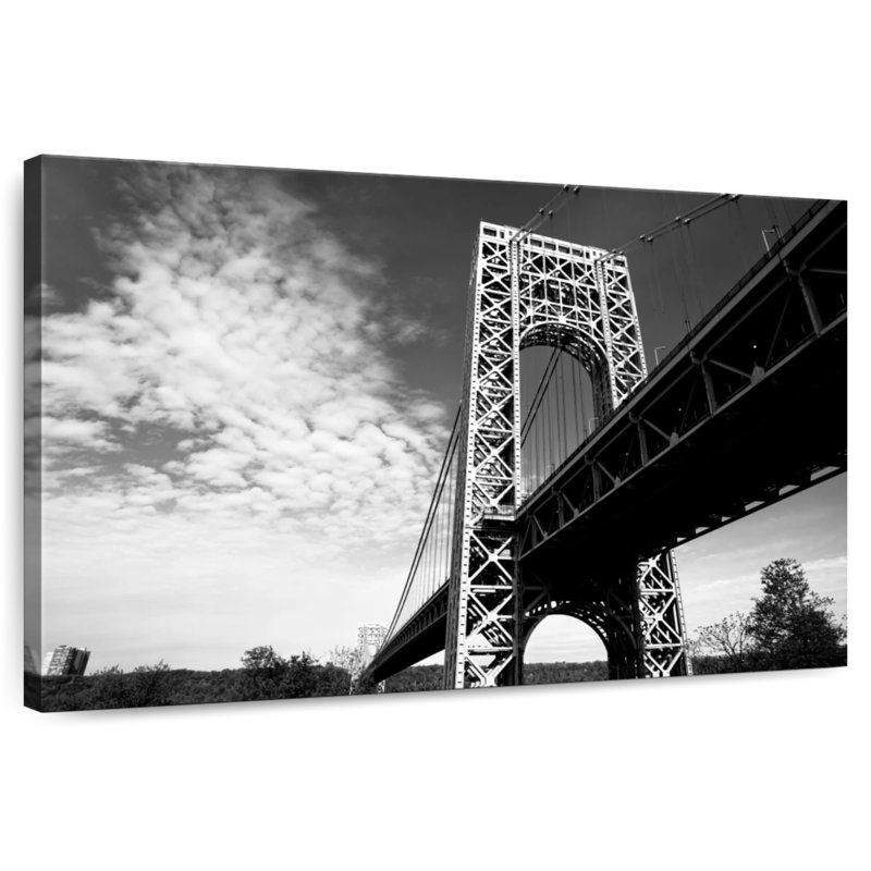 Lilie George Washington Bridge BW, 16" H x 24" W