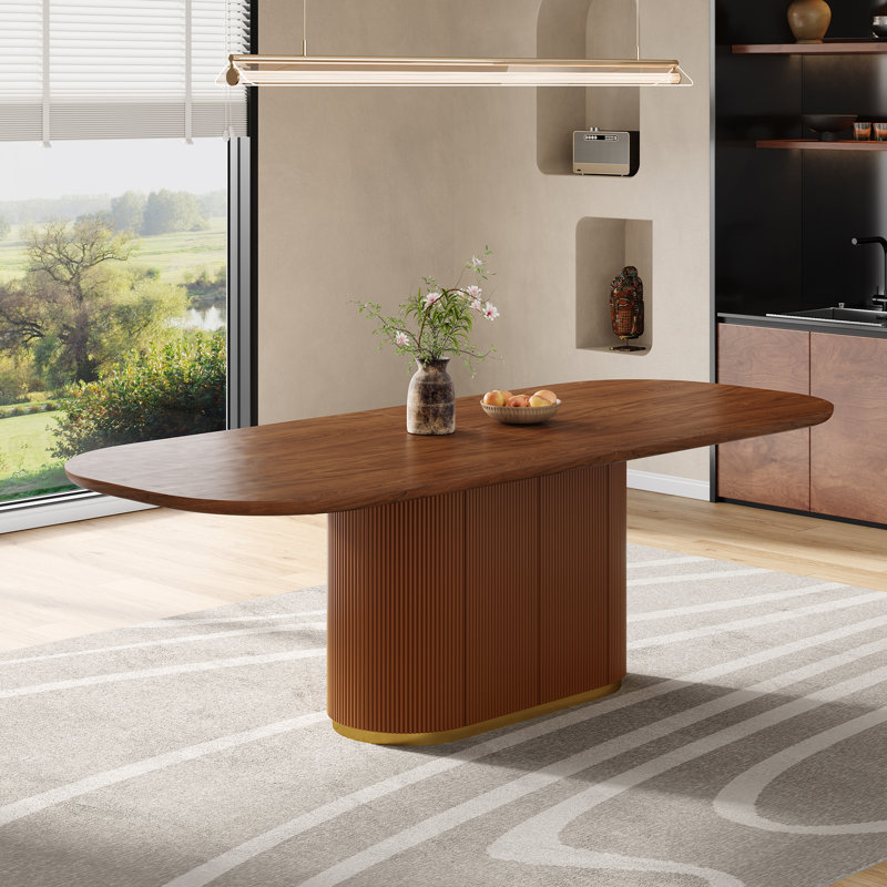 Table de salle à manger 86,6 "Mid Century