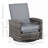 Outdoor Wicker Swivel Recliner Chair, Reclining Backrest, Lifting Footrest, 360° Rotating Basic, Water Resistant Cushions for Patio, Gray-1164710899-1164710902
