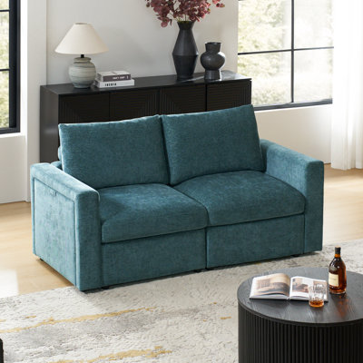 Doulyn 2 Piece Storage Sectional Sofa With Multi-Functional Armrests