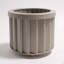 Pot rond Strata MD - gris brun