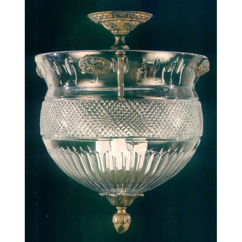 Barnwell Glass Semi Flush Mount