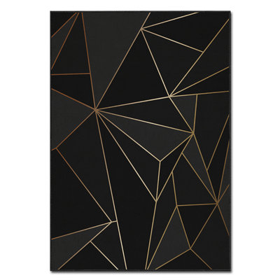 Luxurious Velvet Area Rug, 2.6 x 4.6 Feet, 100% Polyester, 740 g/m² | Non-Slip Felt Dot Underside, Laminated Sponge for Comfort | Easy Machine Washable | Modern Digital Print Design, Perfect for Any Room