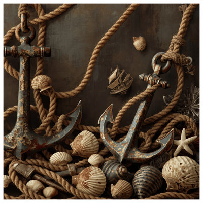 Rope Anchor Shells Blankets