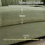 2-Seater Corduroy Sofa with 2 Throw Pillows, Deep-Seated Upholstered Couch with Square Arms-1639533958