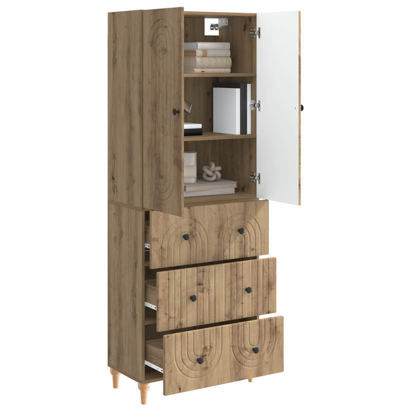Storage Cabinet, Artisan Oak