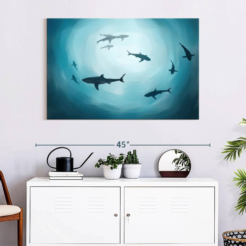 Shark Silhouette, 26" H x 39" W