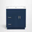 Meuble-lavabo simple de 76 cm (30 po), lavabo en résine, style traditionnel, salle de bain-2063616147-2063616148