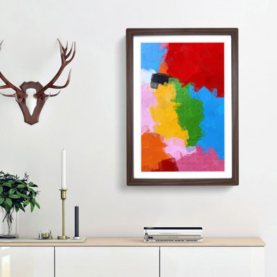 Blocks of Colour in Abstract - Picture Frame Painting Print