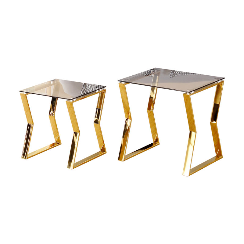 Table de bout Ronnell, Doré