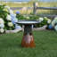 Baignoire pour oiseaux autoportante en céramique avec finition résistante aux rayons UV - rose cendré Leominster-1078098848