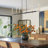 8-Light 48.4" W Modern Farmhouse Linear Chandelier with Dimmable Lights