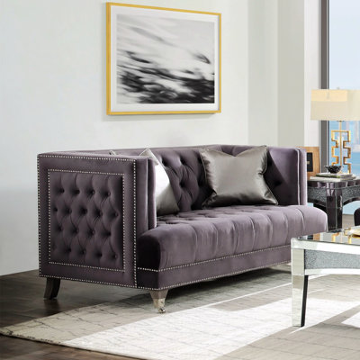 Diez Upholstered 36'' Loveseat