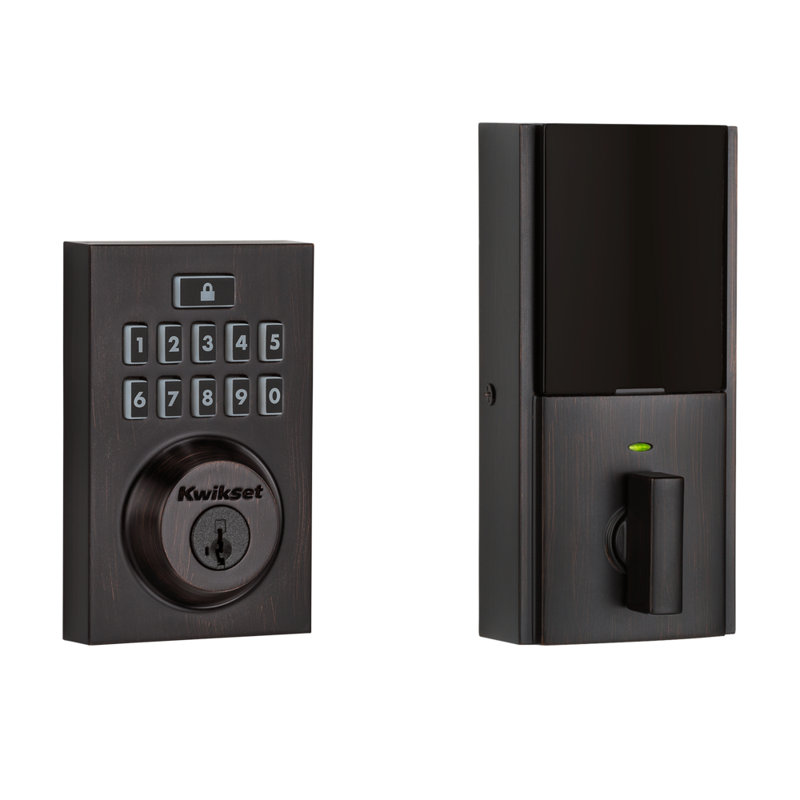 Kwikset SmartCode 913 Touchpad Electronic Deadbolt, Venetian Bronze