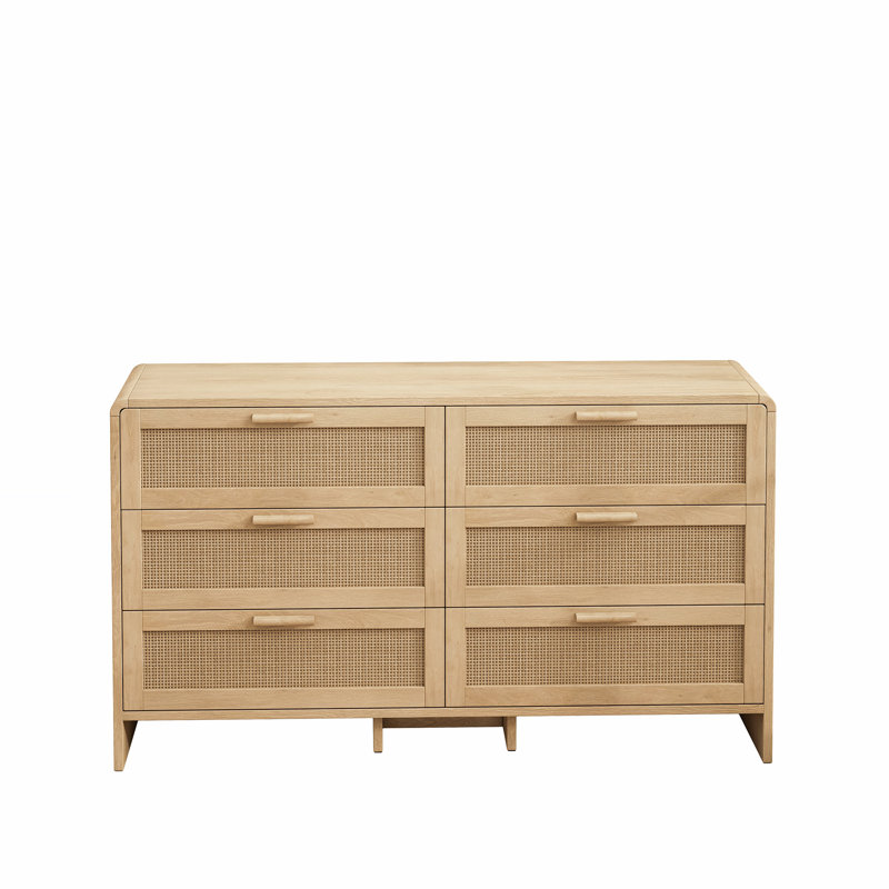 51.18'' Arc Shaped Corner Rattan Cabinet, Natural