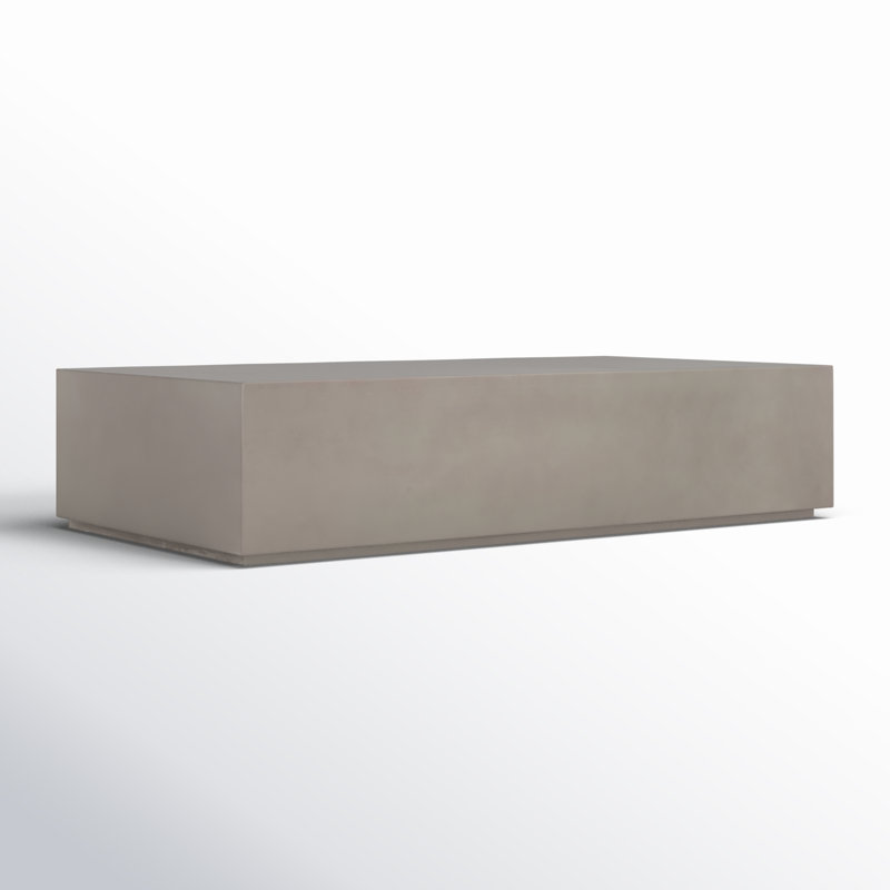Otero Outdoor Coffee Table, Natural Concrete