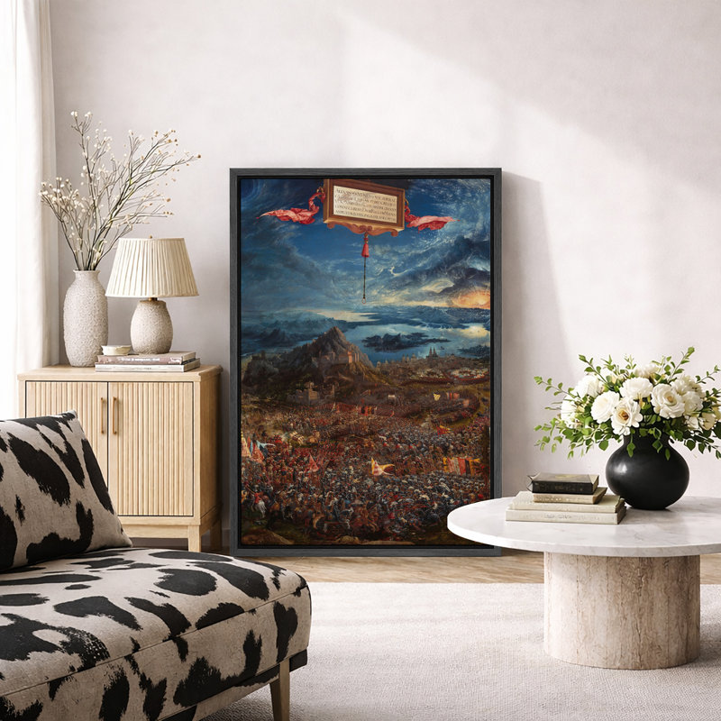 Illustration de paysage de scène de bataille médiévale, images épiques de guerre historique, impression sur toile encadrée