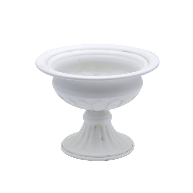 Alexus Metal Table Vase, White