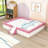 Upholstered Loft Bed Frame With Fence-1116620256