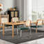 Chaises de salle à manger robustes et modernes, conception en velours métallique, cuisine élégante
