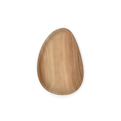 Grande assiette en bois sculpté