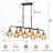 Jaciyon 8 - Light Dimmable Dining Room Modern Linear Chandelier