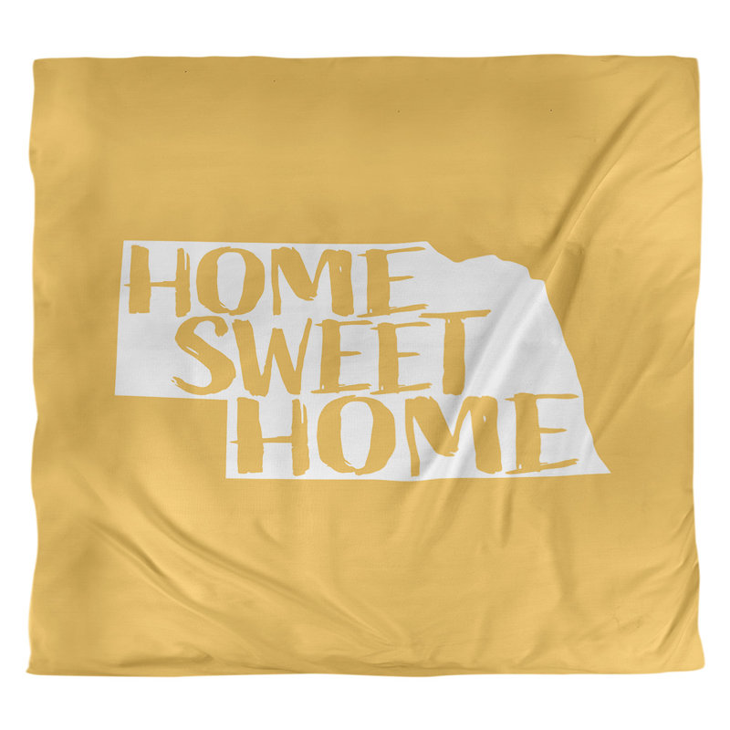 Housse de couette nebraska doux, Housse de couette pour grand lit, Jaune, Microfibre