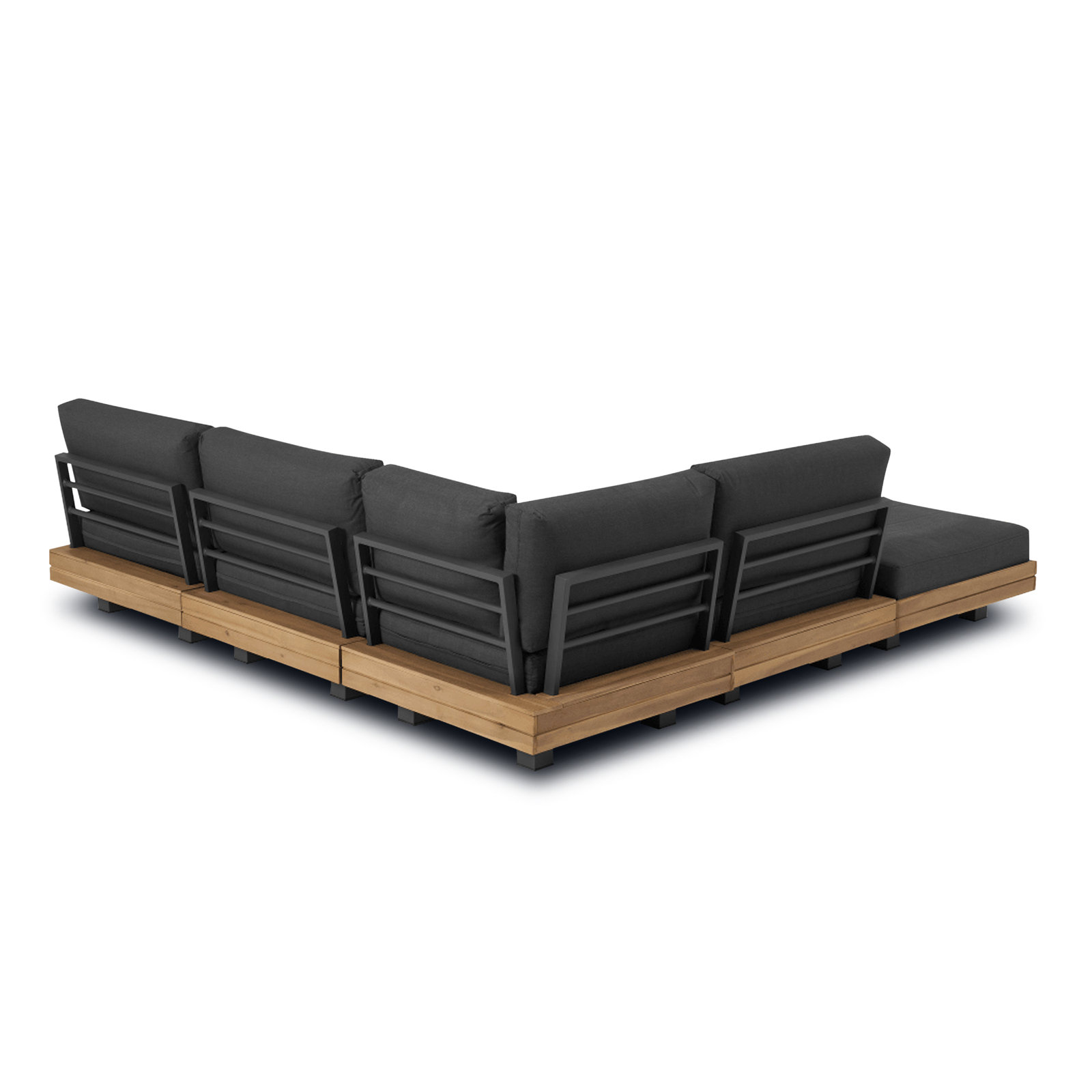 Veridian Acacia 4 - Person Modular Patio Conversation Set with Cushions