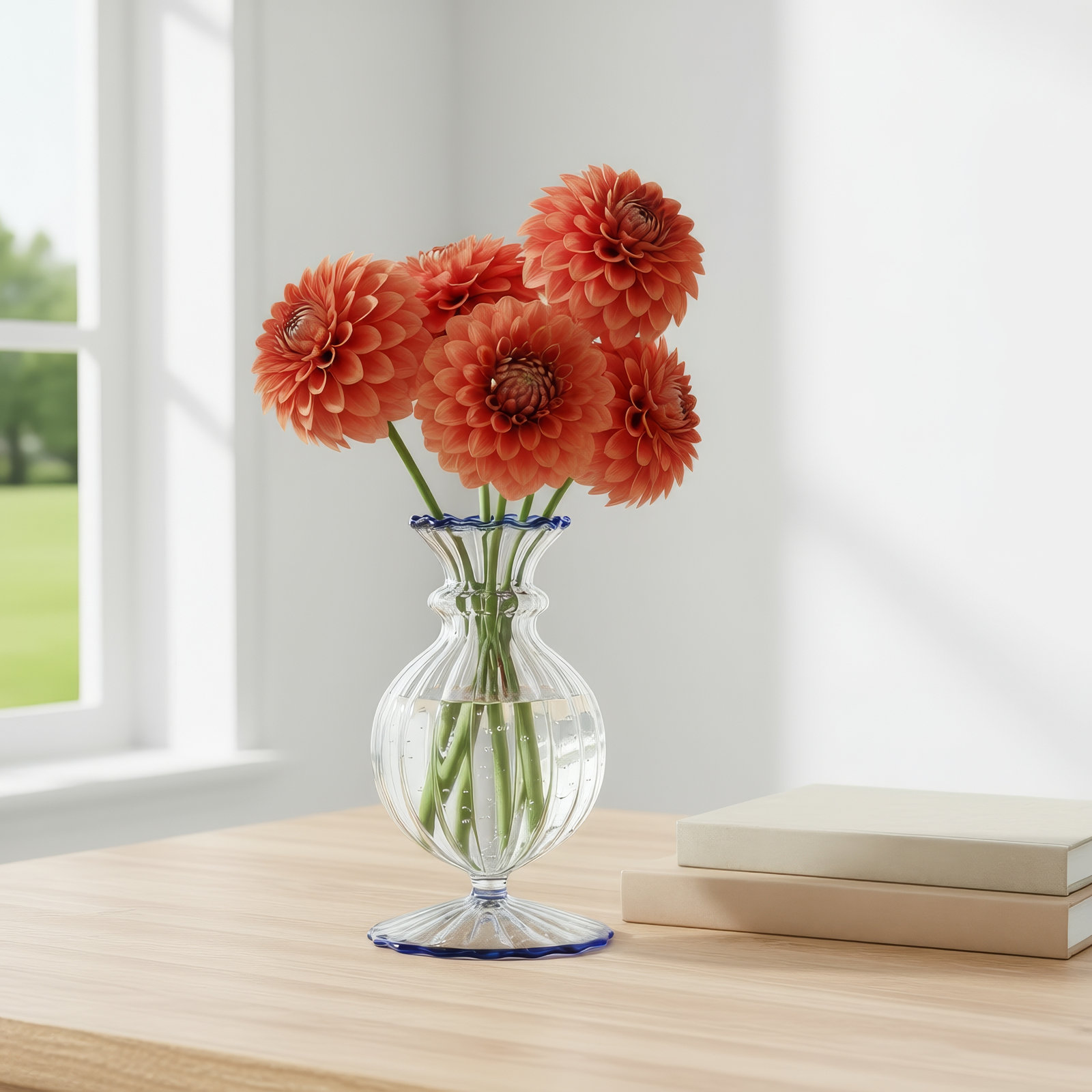 Miss Annie Table Vase, Blue
