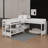 L-Shaped Bunk Bed With Drawers & USB Ports & Power Outlet, Wood Triple Bunk Bed With Desk, Ladders & Guardrails-279313108