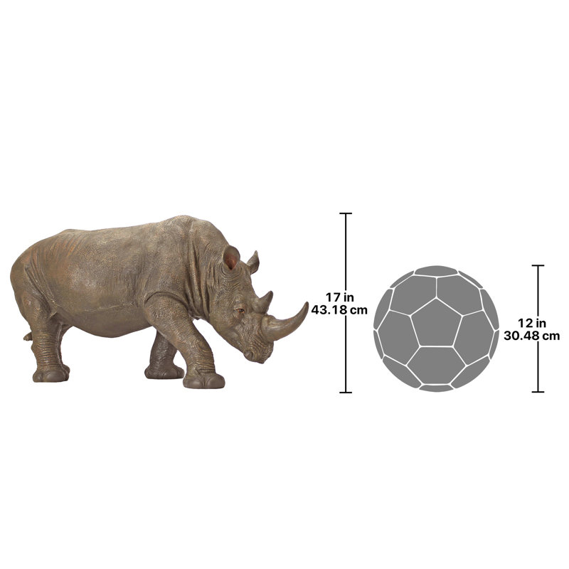 Statue de jardin sud-africain rhinocéros
