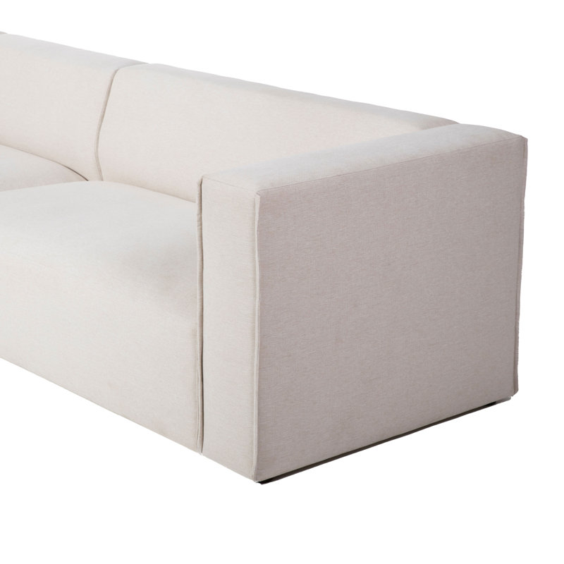 Canapé modulaire rembourré 66 po Premium, Accoudoir à droite (vu de face)