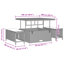 289cm Wide Patio Sofa with Cushions