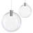 Sphere Clear Glass Single Pendant-98167508-100929734