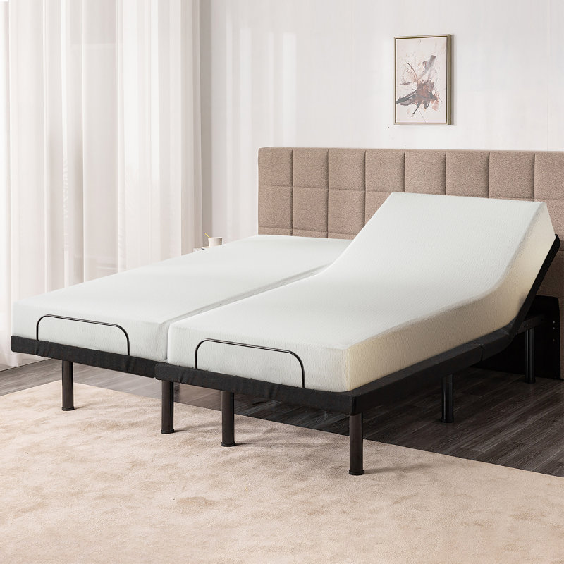 EGOHOME Zero Gravity Adjustable Bed with Wireless Remote--APP Head & Foot Incline, Split king