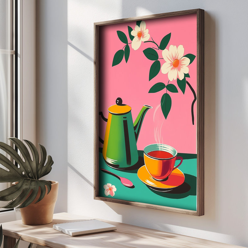 Stunning Decorative Framed MDF Painting, 13.8 x 18.5 x 0.8 inches | 100% MDF with 3 mm Thickness, Elegant Pine Wood Frame | UV Printed Artwork for Home Decor, Perfect for Living Room & Bedroom Accent