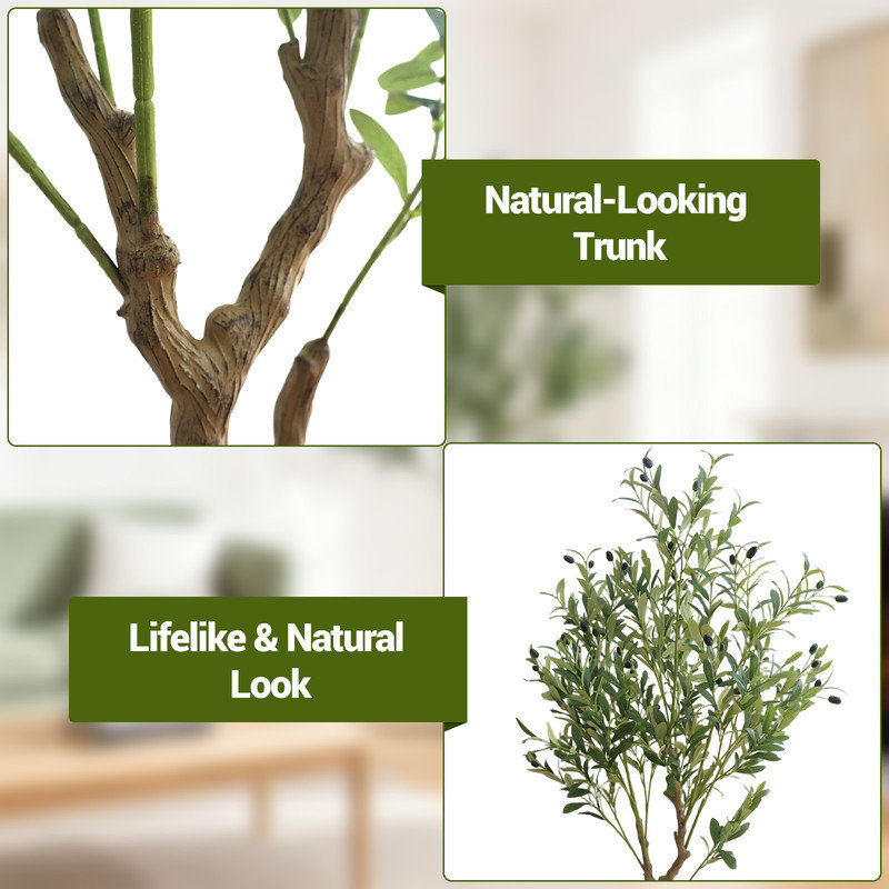 Faux Olive Tree Tree in Pot, 150 cm x 18 cm
