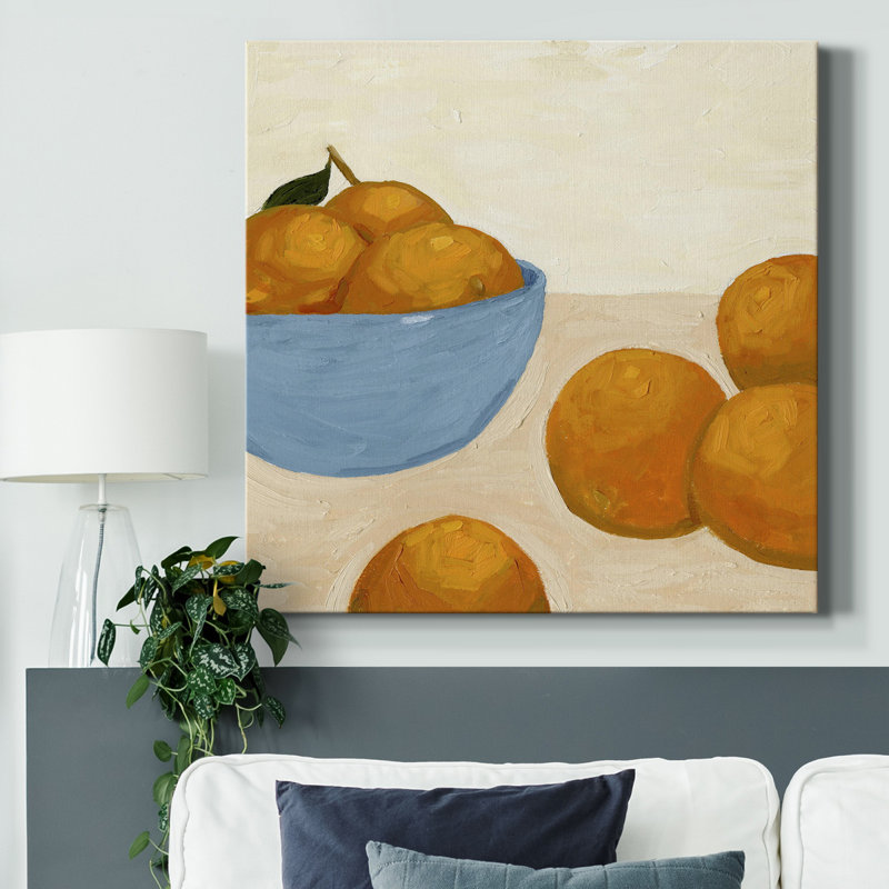 Toile tendue Mandarins I-Premium Gallery - prête à être accrochée, H 40 po x l 40 po x P 1 po