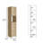 Linen Cabinet Albany, Four Interior Shelves, Light Oak Finish