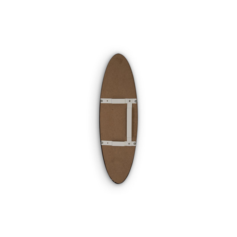 Elliptical Rustic Accent Mirror, Posh