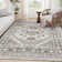 Medallion Non Slip Washable Rug(Brown)