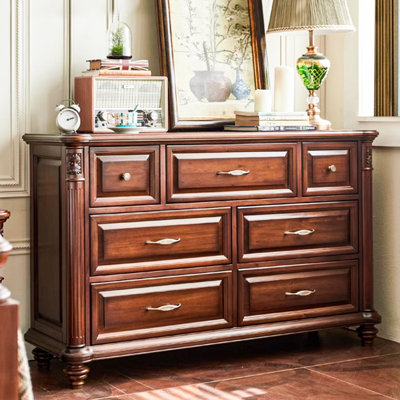 American Country-style Mahogany Accent Chest
